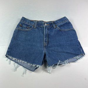 VTG Levis Jean Short Junior 9 517 Slim Fit Booty Blue Cut Off Cotton Denim Jorts